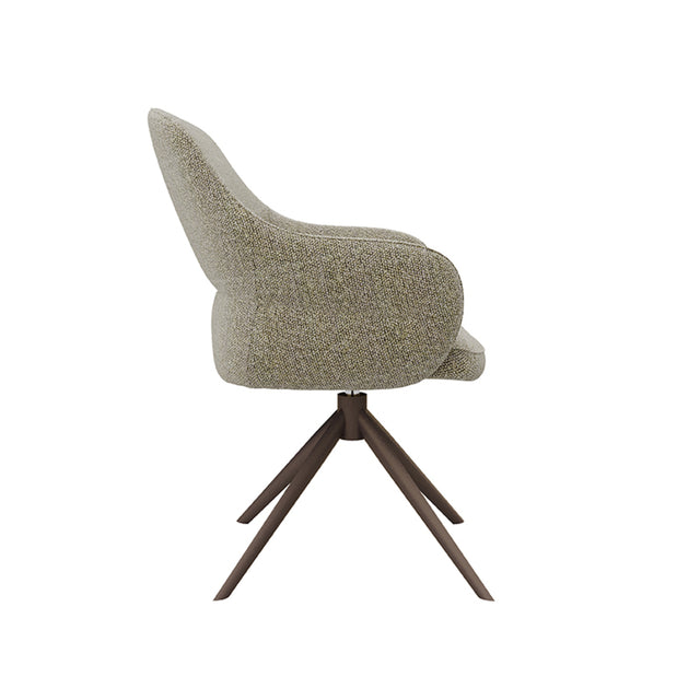 LABEL51 Eetkamerstoel Bern - Truffel grijs - Boucle van LABEL51 – Luxe comfort op maat van PureWonen. Vraag naar de beste prijs.