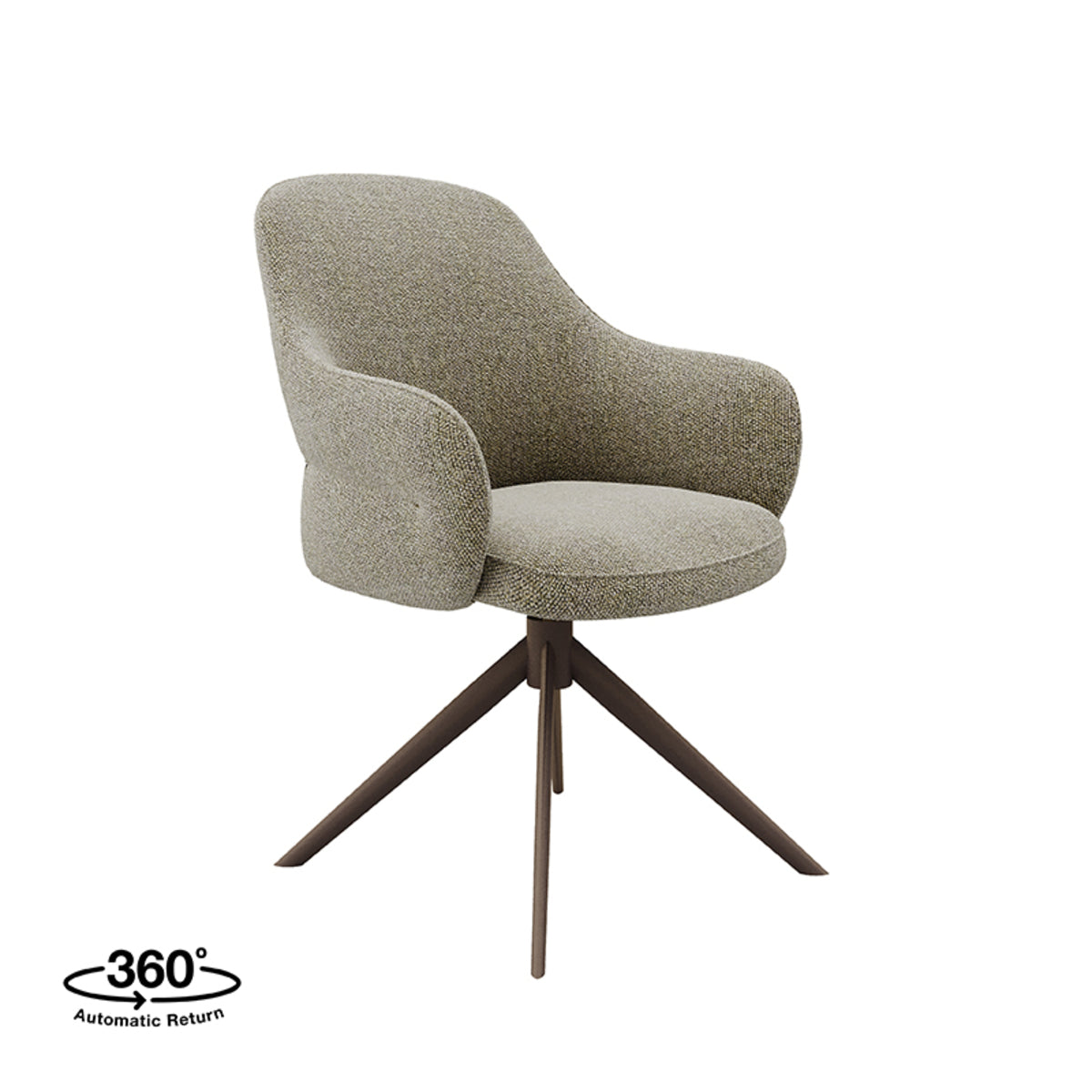 LABEL51 Eetkamerstoel Bern - Truffel grijs - Boucle van LABEL51 – Luxe comfort op maat van PureWonen. Vraag naar de beste prijs.