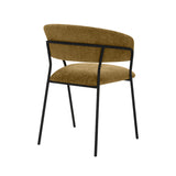 LABEL51 Eetkamerstoel Luuk - Mustard - Elite - Black Frame