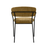 LABEL51 Eetkamerstoel Luuk - Mustard - Elite - Black Frame