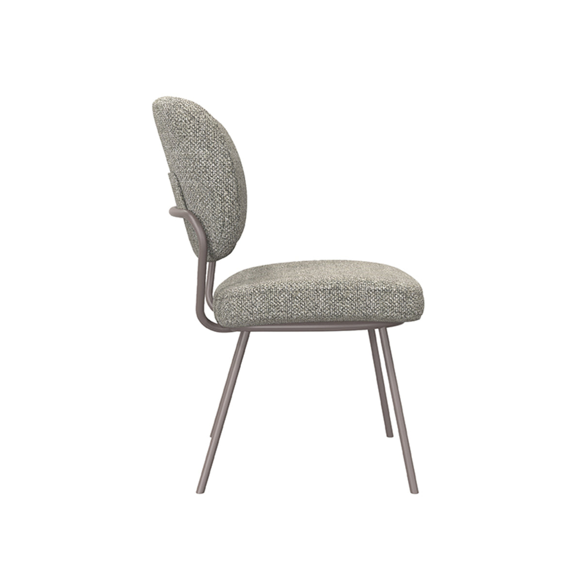 LABEL51 Eetkamerstoel Singapore - Truffel grijs - Boucle van LABEL51 – Luxe comfort op maat van PureWonen. Vraag naar de beste prijs.