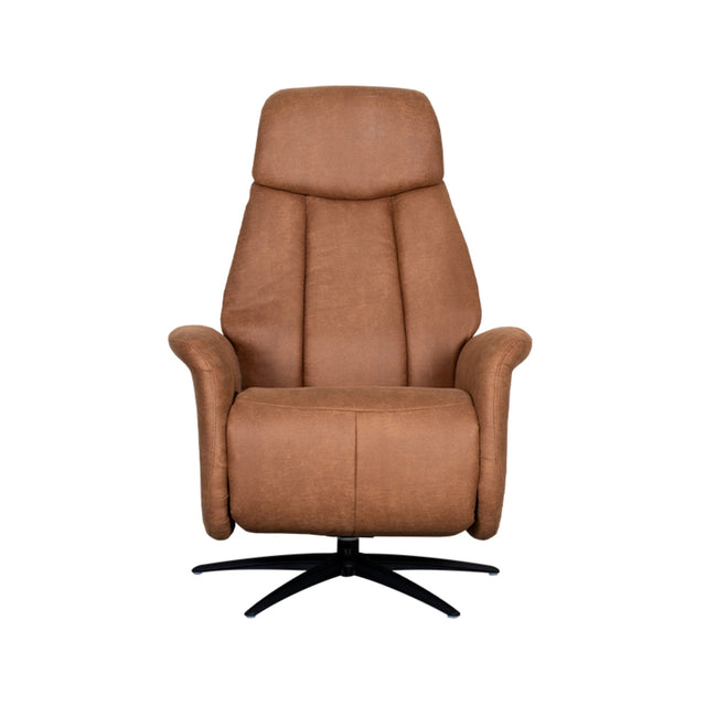 LABEL51 Fauteuil Oslo - Cognac - Micro Suede van LABEL51 - laagste prijs offerte van PureWonen
