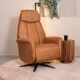 LABEL51 Fauteuil Oslo - Cognac - Micro Suede van LABEL51 - laagste prijs offerte van PureWonen