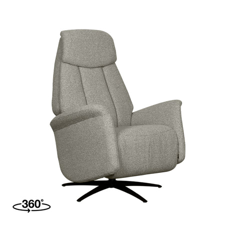 LABEL51 Fauteuil Oslo - Truffel grijs - Boucle van LABEL51 – Luxe comfort op maat van PureWonen. Vraag naar de beste prijs.