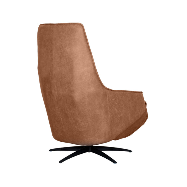 LABEL51 Fauteuil Odense - Cognac - Micro Suede van LABEL51 – Luxe comfort op maat van PureWonen. Vraag naar de beste prijs.