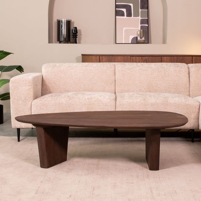 LABEL51 Salontafel Wow - Espresso - Mangohout - 135 cm van LABEL51 – Luxe comfort op maat van PureWonen. Vraag naar de beste prijs.