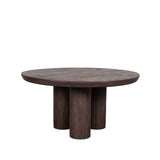 LABEL51 Eetkamertafel Olly - Espresso - Mangohout - 150x150 cm van LABEL51 – Luxe comfort op maat van PureWonen. Vraag naar de beste prijs.