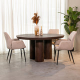 LABEL51 Eetkamertafel Olly - Espresso - Mangohout - 150x150 cm van LABEL51 – Luxe comfort op maat van PureWonen. Vraag naar de beste prijs.