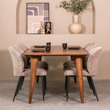 LABEL51 Eetkamertafel Fly - Nature - Mangohout - 220x100 cm van LABEL51 – Luxe comfort op maat van PureWonen. Vraag naar de beste prijs.