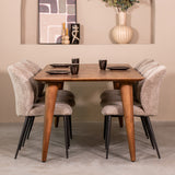 LABEL51 Eetkamertafel Fly - Nature - Mangohout - 220x100 cm van LABEL51 – Luxe comfort op maat van PureWonen. Vraag naar de beste prijs.