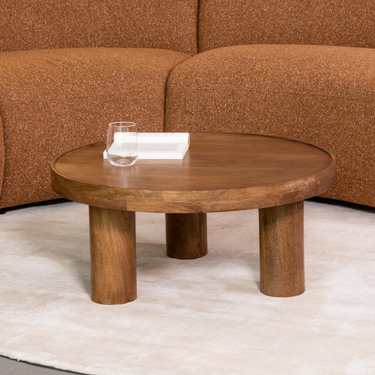 LABEL51 Salontafel Elly - Nature - Mangohout - 70 cm