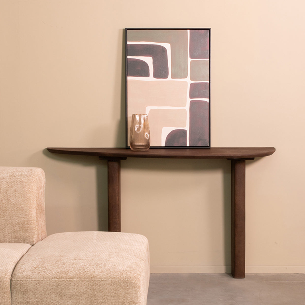LABEL51 Sidetable Wow - Espresso - Mangohout - 135 cm van LABEL51 – Luxe comfort op maat van PureWonen. Vraag naar de beste prijs.