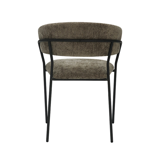 LABEL51 Eetkamerstoel Luuk - Hunter - Elite - Black Frame