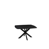 LABEL51 Eetkamertafel Blake - Zwart - Mangohout - 130x130 cm van LABEL51 – Luxe comfort op maat van PureWonen. Vraag naar de beste prijs.