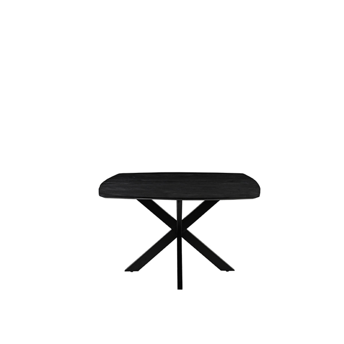 LABEL51 Eetkamertafel Blake - Zwart - Mangohout - 130x130 cm van LABEL51 – Luxe comfort op maat van PureWonen. Vraag naar de beste prijs.