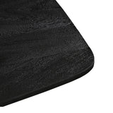 LABEL51 Eetkamertafel Blake - Zwart - Mangohout - 130x130 cm van LABEL51 – Luxe comfort op maat van PureWonen. Vraag naar de beste prijs.