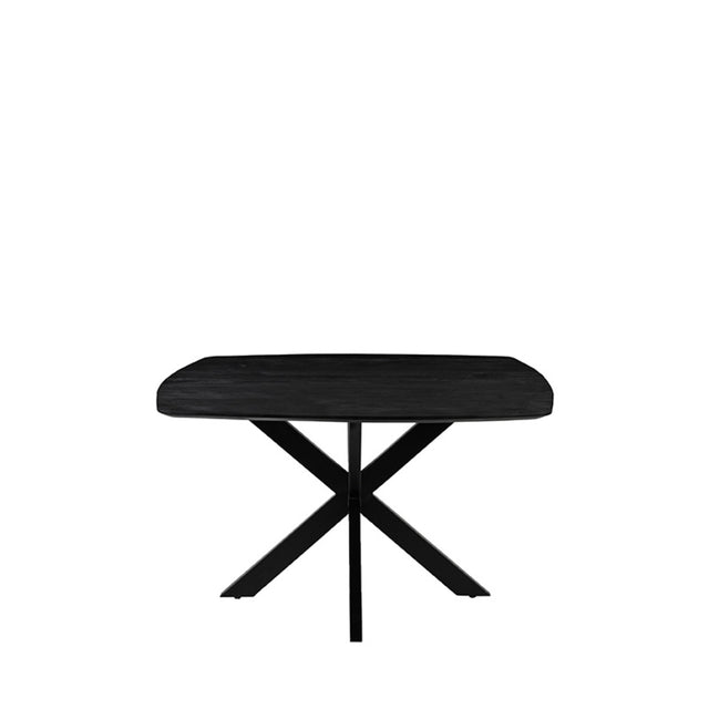 LABEL51 Eetkamertafel Blake - Zwart - Mangohout - 140x140 cm van LABEL51 - laagste prijs offerte van PureWonen