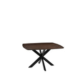 LABEL51 Eetkamertafel Blake - Espresso - Mangohout - 140x140 cm van LABEL51 - laagste prijs offerte van PureWonen