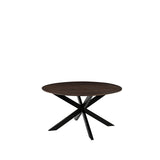 LABEL51 Eetkamertafel Otis - Espresso - Mangohout - 130 cm - Rond van LABEL51 – Luxe comfort op maat van PureWonen. Vraag naar de beste prijs.