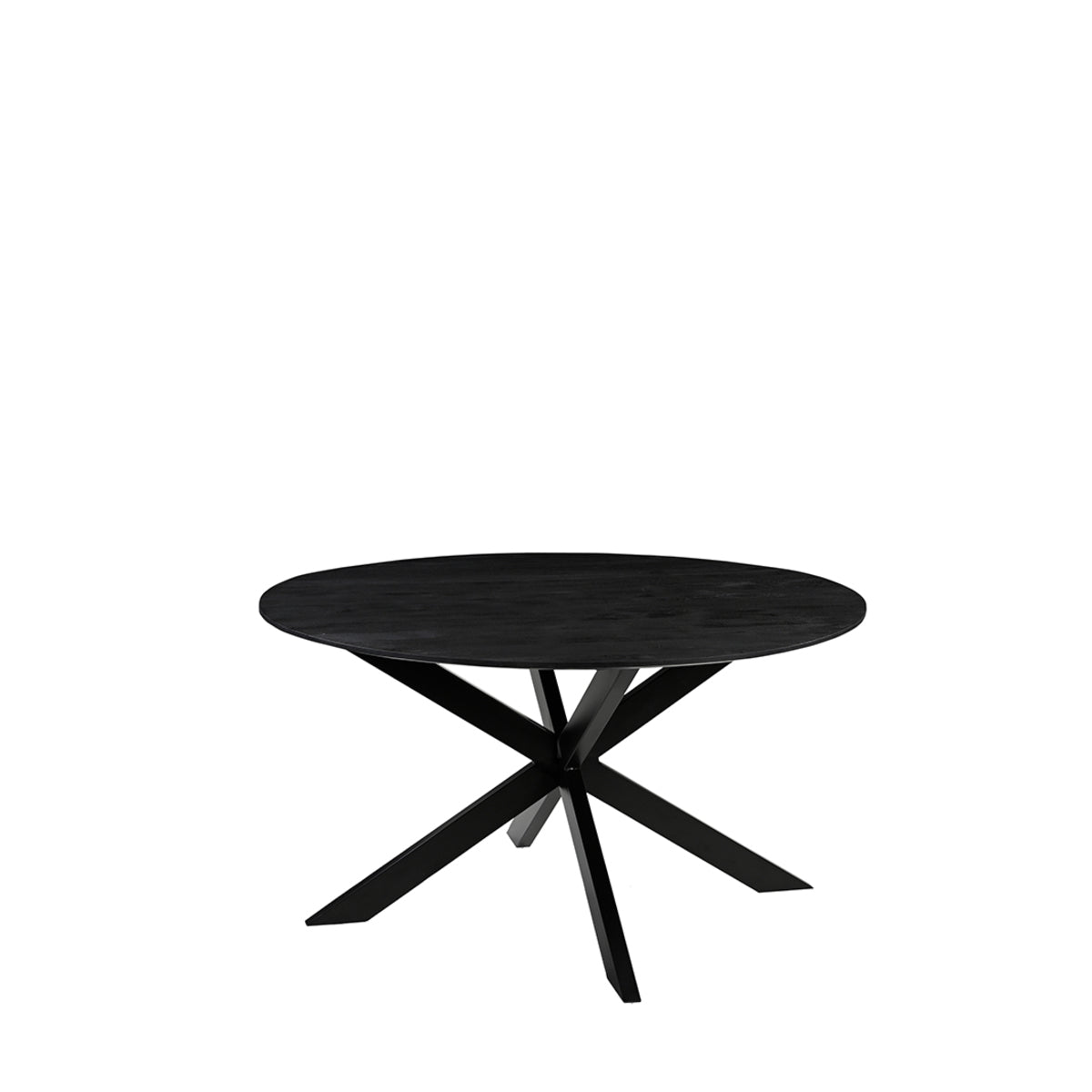 LABEL51 Eetkamertafel Otis - Zwart - Mangohout - 140 cm - Rond van LABEL51 – Luxe comfort op maat van PureWonen. Vraag naar de beste prijs.
