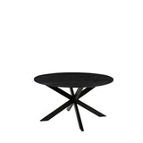 LABEL51 Eetkamertafel Otis - Zwart - Mangohout - 140 cm - Rond van LABEL51 – Luxe comfort op maat van PureWonen. Vraag naar de beste prijs.
