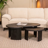 LABEL51 Salontafel Timon - Zwart - Mangohout - 100 cm van LABEL51 – Luxe comfort op maat van PureWonen. Vraag naar de beste prijs.
