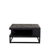 LABEL51 Salontafel Cube - Zwart - Mangohout - 80 cm van LABEL51 – Luxe comfort op maat van PureWonen. Vraag naar de beste prijs.