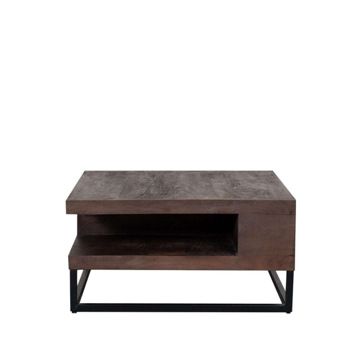 LABEL51 Salontafel Cube - Espresso - Mangohout - 80 cm van LABEL51 – Luxe comfort op maat van PureWonen. Vraag naar de beste prijs.