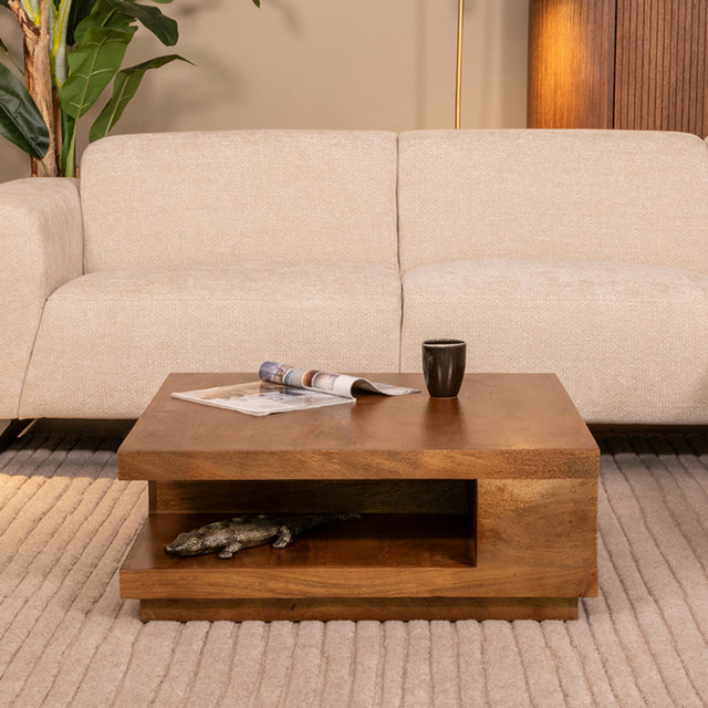 LABEL51 Salontafel Square - Nature - Mangohout - 80 cm van LABEL51 – Luxe comfort op maat van PureWonen. Vraag naar de beste prijs.