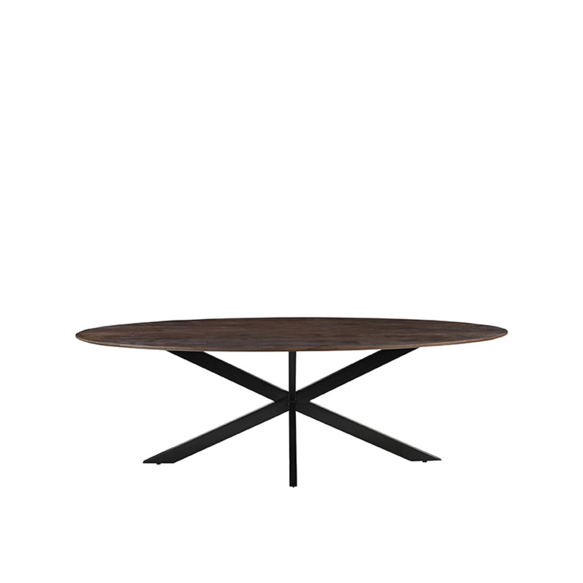 LABEL51 Eetkamertafel James - Espresso - Mangohout - 210 cm - Ovaal van LABEL51 – Luxe comfort op maat van PureWonen. Vraag naar de beste prijs.