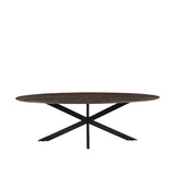 LABEL51 Eetkamertafel James - Espresso - Mangohout - 240 cm - Ovaal van LABEL51 – Luxe comfort op maat van PureWonen. Vraag naar de beste prijs.