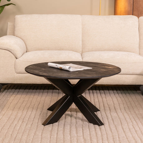 LABEL51 Salontafel Otis - Zwart - Mangohout - 80 cm van LABEL51 – Luxe comfort op maat van PureWonen. Vraag naar de beste prijs.