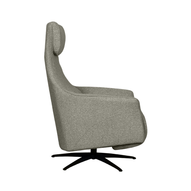 LABEL51 Fauteuil Lund - Truffel grijs - Boucle - One Size