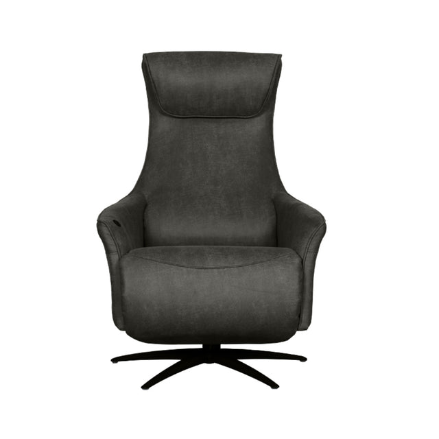 LABEL51 Fauteuil Lund - Antraciet - Micro Suede - One Size
