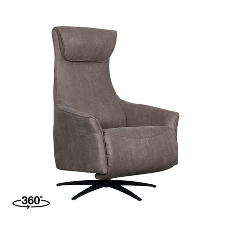 LABEL51 Fauteuil Lund - Taupe - Micro Suede van LABEL51 – Luxe comfort op maat van PureWonen. Vraag naar de beste prijs.