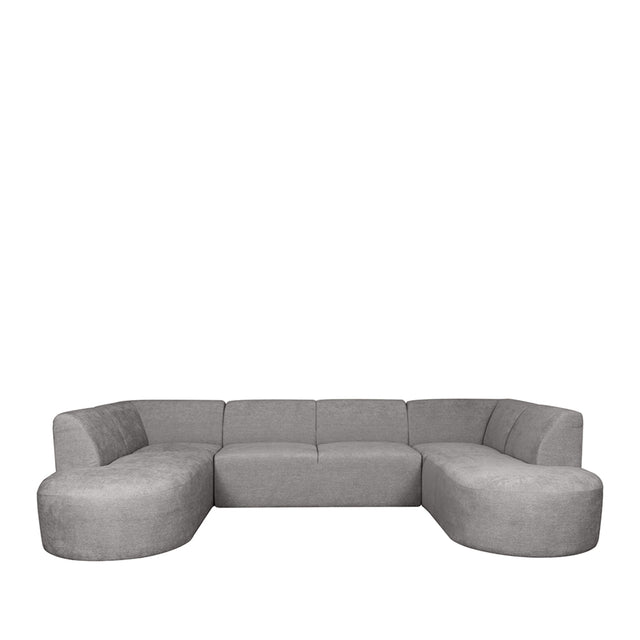 LABEL51 Bank Espen - Stone - Elite - U-Bank van LABEL51 – Luxe comfort op maat van PureWonen. Vraag naar de beste prijs.