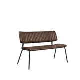 LABEL51 Eetkamerbank Gusto - Bruin - PU-Leder - 120 cm van LABEL51 – Luxe comfort op maat van PureWonen. Vraag naar de beste prijs.