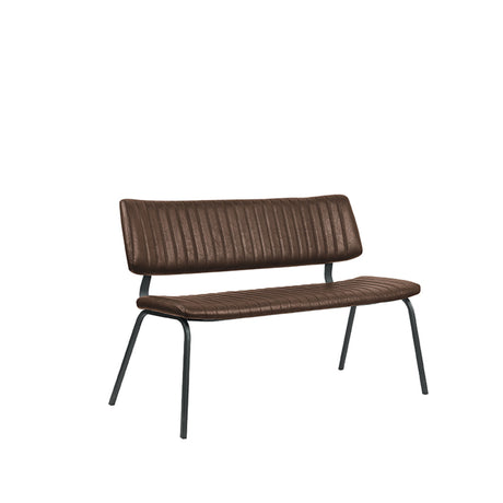 LABEL51 Eetkamerbank Gusto - Bruin - PU-Leder - 120 cm van LABEL51 – Luxe comfort op maat van PureWonen. Vraag naar de beste prijs.