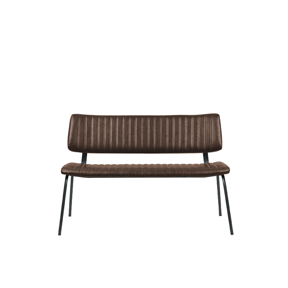 LABEL51 Eetkamerbank Gusto - Bruin - PU-Leder - 120 cm van LABEL51 – Luxe comfort op maat van PureWonen. Vraag naar de beste prijs.