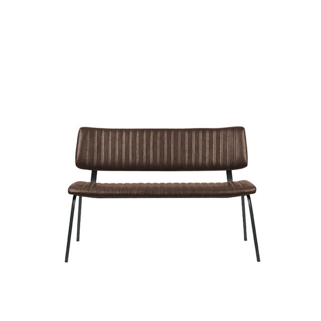 LABEL51 Eetkamerbank Gusto - Bruin - PU-Leder - 120 cm van LABEL51 – Luxe comfort op maat van PureWonen. Vraag naar de beste prijs.