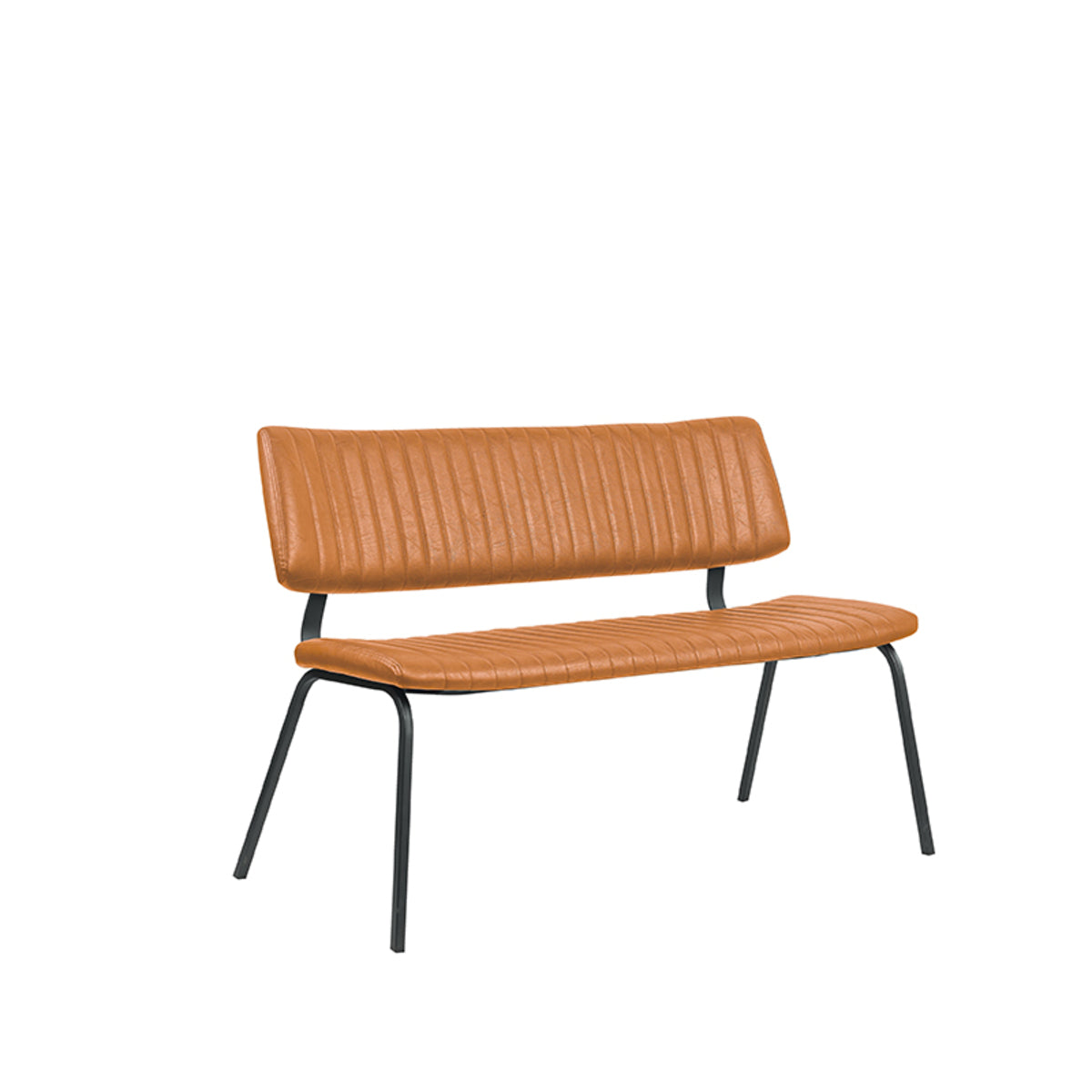 LABEL51 Eetkamerbank Gusto - Cognac - PU-Leder - 120 cm van LABEL51 - laagste prijs offerte van PureWonen