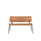 LABEL51 Eetkamerbank Gusto - Cognac - PU-Leder - 120 cm van LABEL51 - laagste prijs offerte van PureWonen