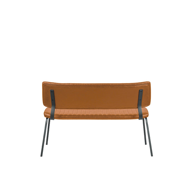 LABEL51 Eetkamerbank Gusto - Cognac - PU-Leder - 120 cm van LABEL51 - laagste prijs offerte van PureWonen