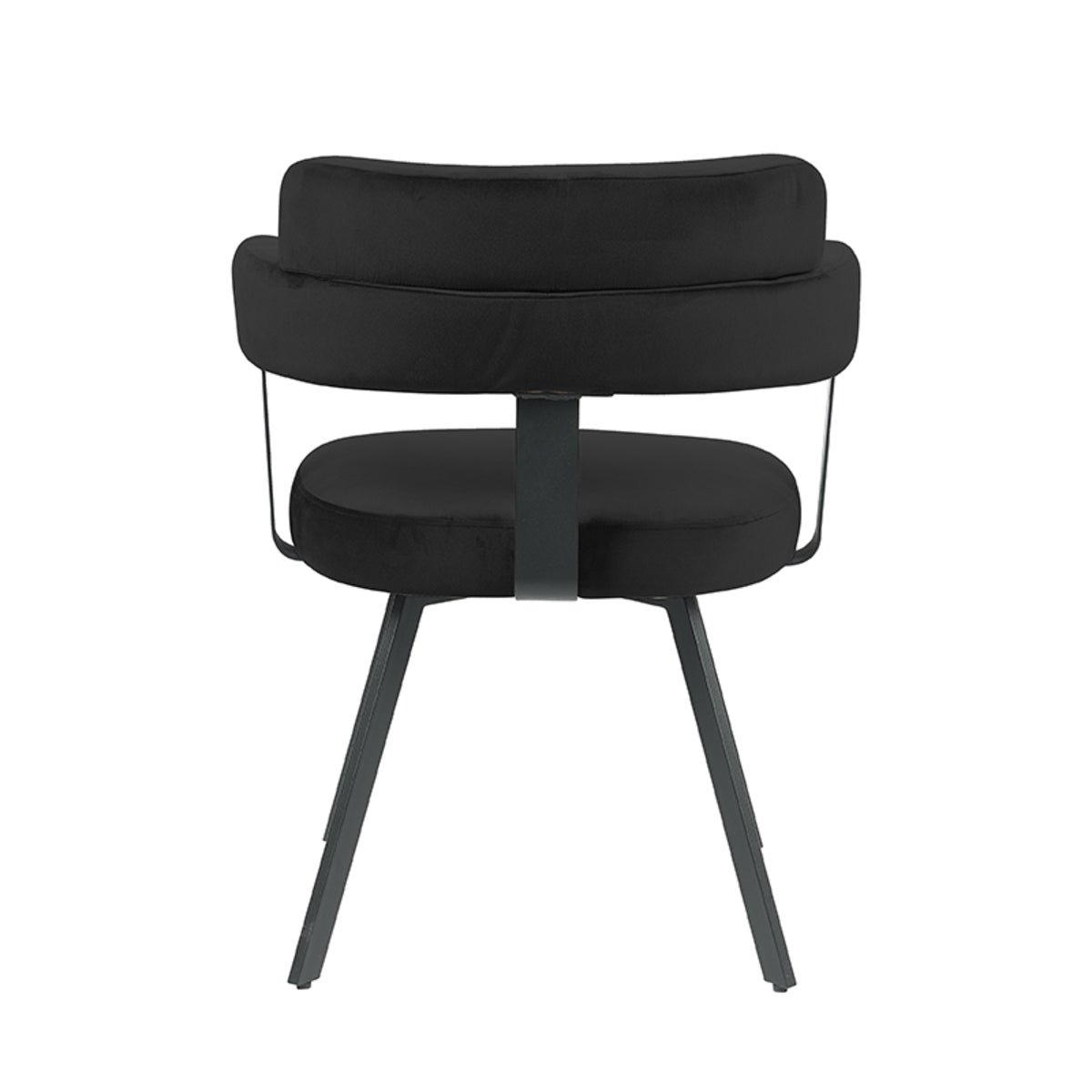 LABEL51 Eetkamerstoel Bardio - Zwart - Fluweel van LABEL51 – Luxe comfort op maat van PureWonen. Vraag naar de beste prijs.