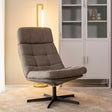 LABEL51 Fauteuil Alvar - Taupe - Micro Suede - Excl. Hocker van LABEL51 - laagste prijs offerte van PureWonen