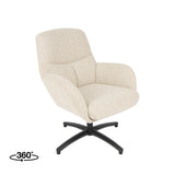 LABEL51 Fauteuil Chill Zone - Naturel - Boucle van LABEL51 – Luxe comfort op maat van PureWonen. Vraag naar de beste prijs.