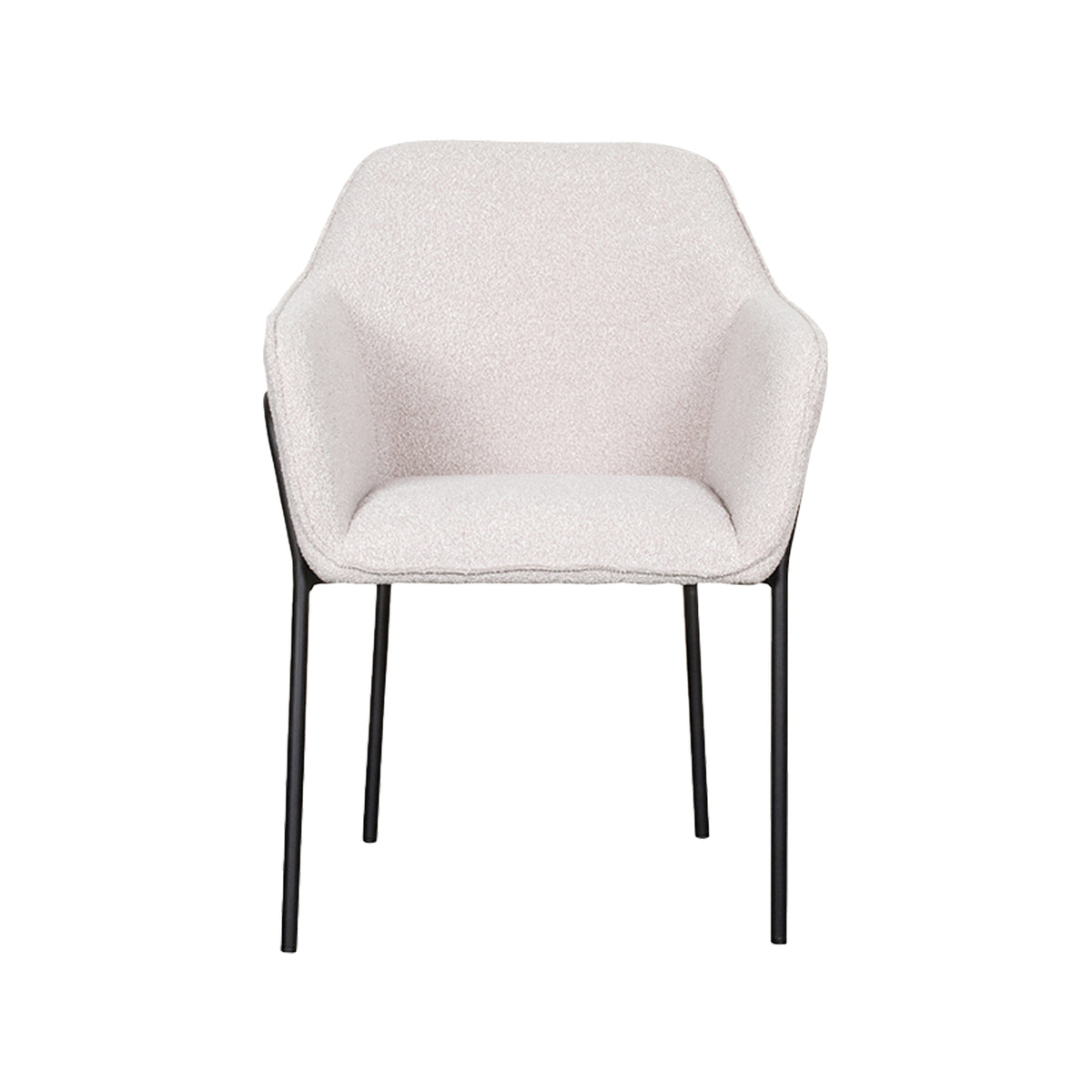 LABEL51 Eetkamerstoel Dexter - Naturel - Boucle van LABEL51 – Luxe comfort op maat van PureWonen. Vraag naar de beste prijs.