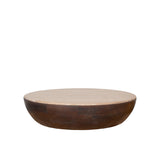 LABEL51 Salontafel Bowl - Espresso - Travertin van LABEL51 – Luxe comfort op maat van PureWonen. Vraag naar de beste prijs.