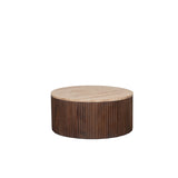 LABEL51 Salontafel Ribble - Espresso - Travertin van LABEL51 – Luxe comfort op maat van PureWonen. Vraag naar de beste prijs.