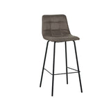 LABEL51 Barkruk Bistro - Taupe - Micro Suede van LABEL51 - laagste prijs offerte van PureWonen